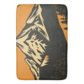 Vintager Sonnenuntergang Badematte (Vorderseite Vertikal)