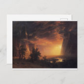 Vintager Sonnenuntergang in der Yosemite Bierstadt Postkarte (Vorne/Hinten)