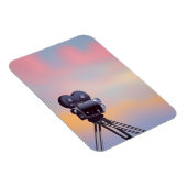 Vintager Sonnenuntergang Magnet (Rechte Seite)