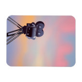 Vintager Sonnenuntergang Magnet (Horizontal)