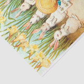 Vintager Sonnenuntergang mit Kindergarten Seidenpapier (Ausschnitt)