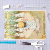 Vintager Sonnenuntergang mit Kindergarten Seidenpapier (Handwerk)