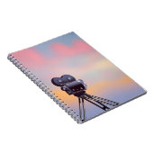 Vintager Sonnenuntergang Notizblock (Rechte Seite)