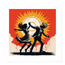 Vintager Sonnenuntergang