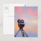 Vintager Sonnenuntergang Postkarte (Vorne/Hinten)
