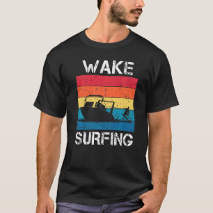 Vintager Sonnenuntergang Retro Wecke Wasserski Spo T-Shirt