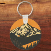 Vintager Sonnenuntergang Schlüsselanhänger (Vorderseite)