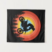VINTAGER SONNENUNTERGANG WANDTEPPICH (Vorderseite (Horizontal))