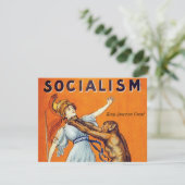 Vintager Sozialismus Politik Feiertagskarte (Stehend Vorderseite)