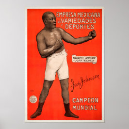 Vintager spanischer Jack Johnson Ad Poster
