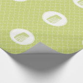 Vintager Spargel Geschenkpapier (Ecke)