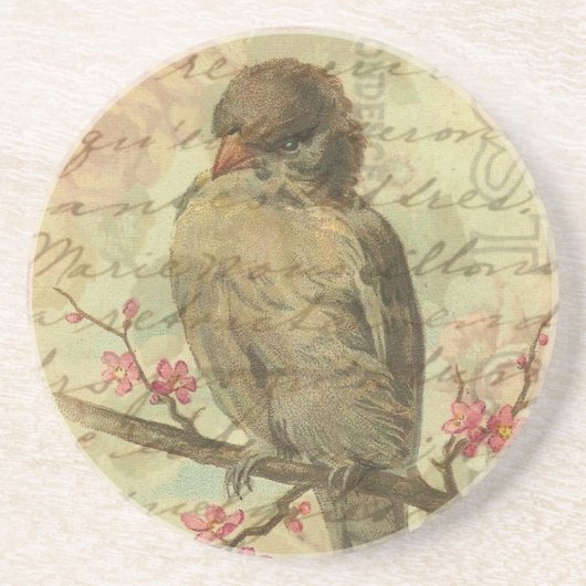 Vintager Sparrow Untersetzer (Vorne)