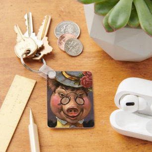 Vintager Spaß, Alberne und lustige Viktorianische  Schlüsselanhänger