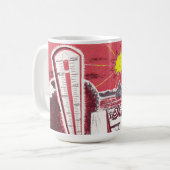 Vintager Spaß in der Sommerzeit Kaffeetasse (Vorderseite Links)