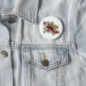 Vintager Spaß Niedlicher Dalmatiner Welpenhunde Fe Button (Beispiel)