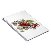 Vintager Spaß Niedlicher Dalmatiner Welpenhunde Fe Notizblock (Rechte Seite)