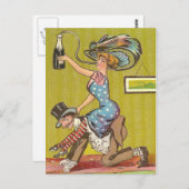Vintager Spaß Postkarte (Vorne/Hinten)