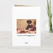 Vintager Spaß, Relax & Matten der Kissen Karte (Rückseite)