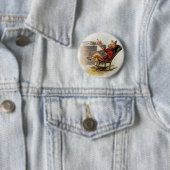 Vintager Spaß, Rockstuhl Lesen eines Buches Button (Beispiel)