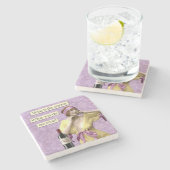 Vintager Spaß Untersetzer (Seitenansicht)