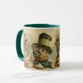 Vintager Spaß, Viktorianische Bräutigatzen in Henn Tasse (Vorderseite Links)