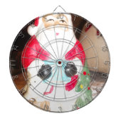 Vintager Spaß Weihnachten mit Schneekunst Dartscheibe (vorne)