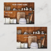 Vintager Speicher/backen Visitenkarte (Vorne/Hinten)