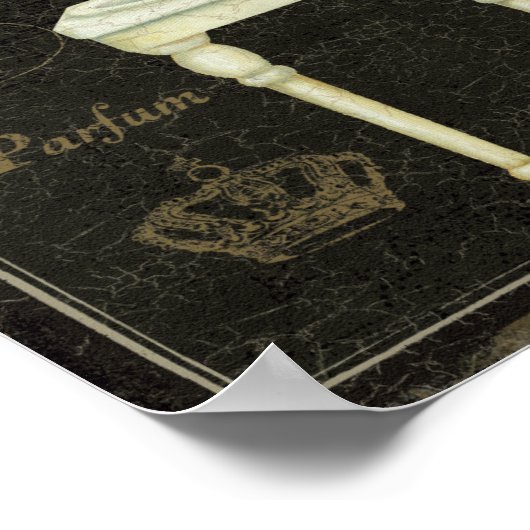 Vintager Spiegel und Sink Poster (Ecke)