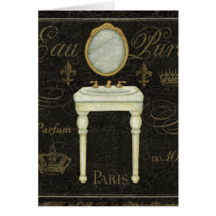 Vintager Spiegel und Wanne