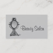 Vintager Spiegel Visitenkarte (Rückseite)