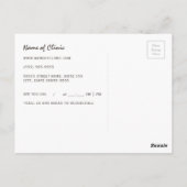 Vintager Spine Chiropraktiker Erinnerung zur Ernen Postkarte (Rückseite)