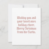 Vintager Spitz für benutzerdefinierte Meldung Karte (Rückseite)