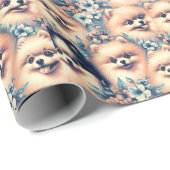 Vintager Spitz Geschenkpapier (Rolleneckpunkt)