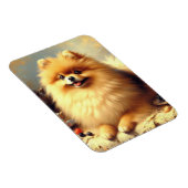 Vintager Spitz Hundeanstrich Magnet (Rechte Seite)