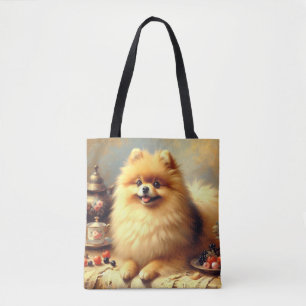 Vintager Spitz Hundeanstrich Tasche