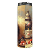Vintager Spitz Hundeanstrich Thermosbecher (Rückseite)