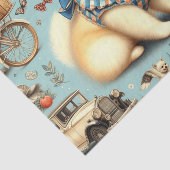 Vintager Spitz Nahtlose Illustration Seidenpapier (Ausschnitt)