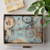 Vintager Spitz Nahtlose Illustration Seidenpapier (Geschenk)