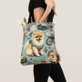 Vintager Spitz Nahtlose Illustration Tasche (Von Nahem)