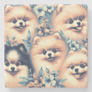 Vintager Spitz Steinuntersetzer