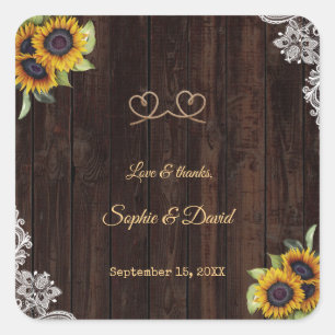 Vintager Spitzenreiter Wir tippten den Knoten Sonn Quadratischer Aufkleber