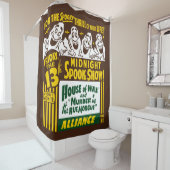 Vintager Spook-Show-Plakat-Duschvorhang Duschvorhang (Beispiel)