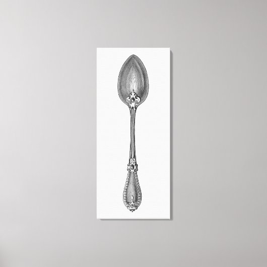 Vintager Spoon Leinwanddruck (Vorderseite)