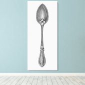 Vintager Spoon Leinwanddruck (Insitu (Holzboden))