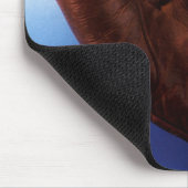 Vintager Sport, antiker Lederhandschuh, Baseballha Mousepad (Ecke)