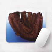 Vintager Sport, antiker Lederhandschuh, Baseballha Mousepad (Mit Mouse)