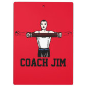 VINTAGER SPORT-Coach Personalisierte Zwischenablag Klemmbrett (Rückseite)