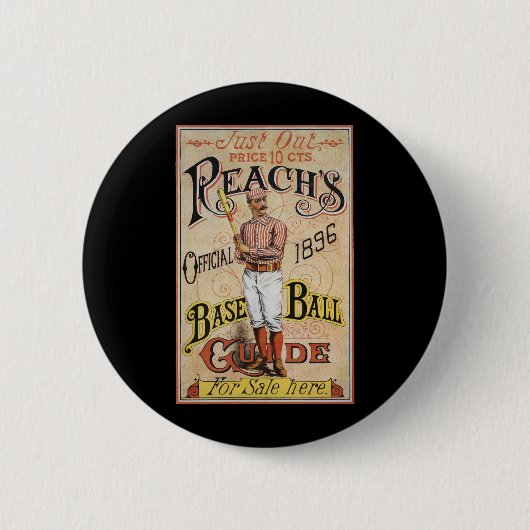 Vintager Sportbaseball, Reach's Guide Cover Art Button (Vorderseite)