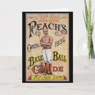 Vintager Sportbaseball, Reach's Guide Cover Art Karte