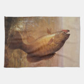 Vintager Sportfisch, Largemouth Brown Bass Fish Handtuch (Horizontal)